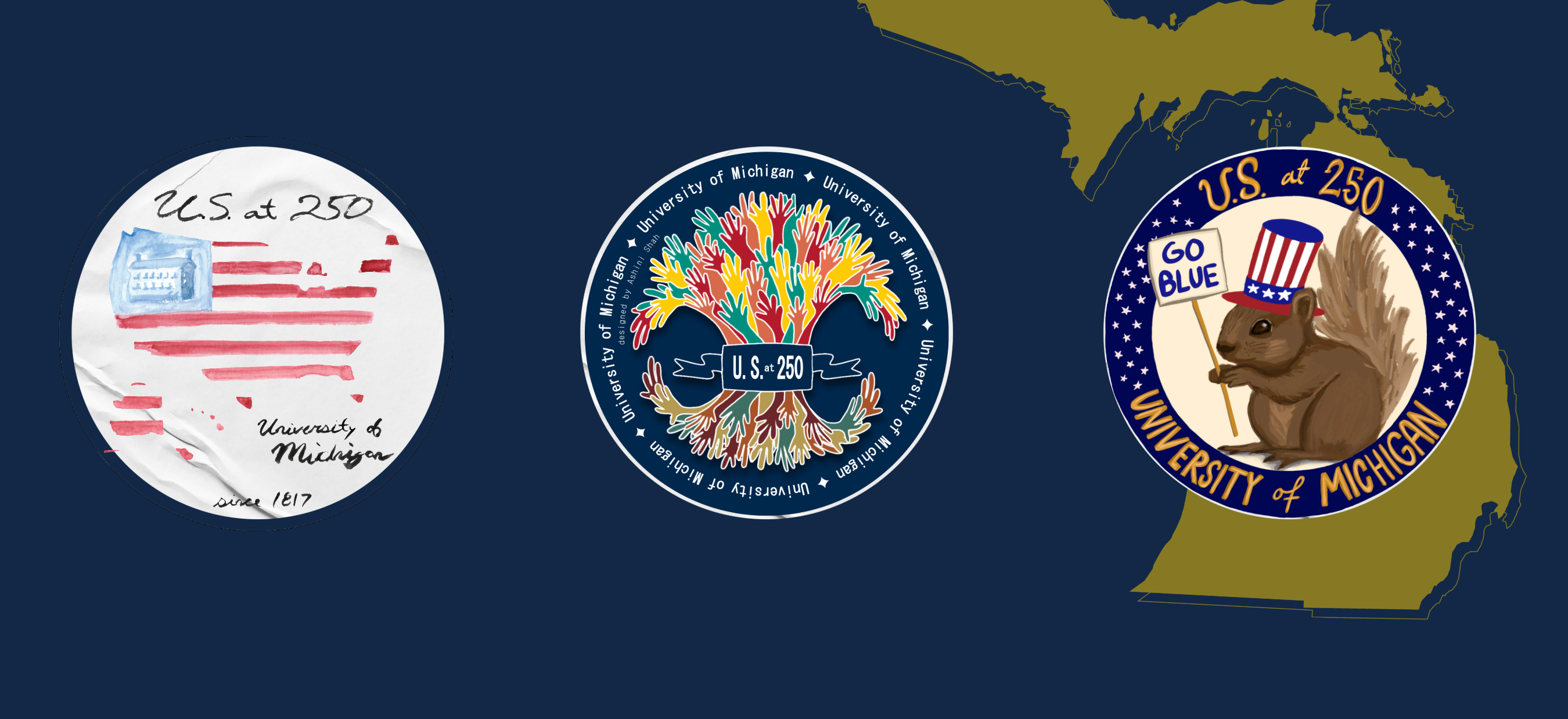 U.S. at 250 sticker contest header