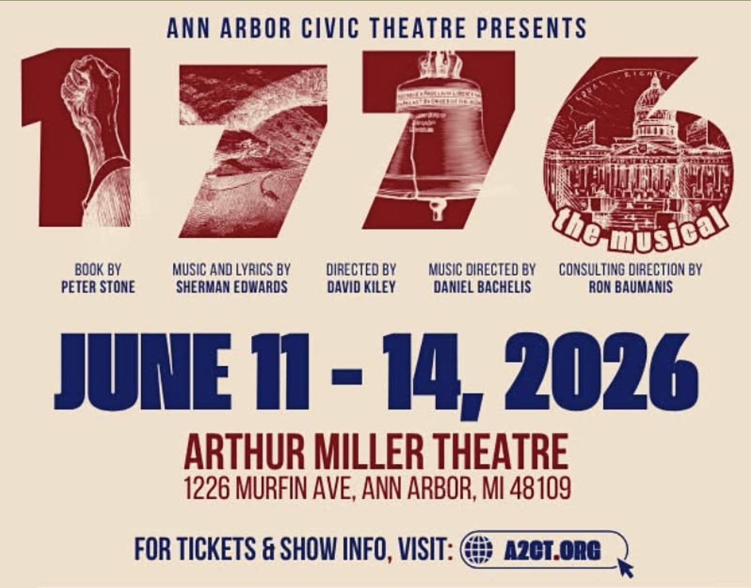 1776 Musical event poster